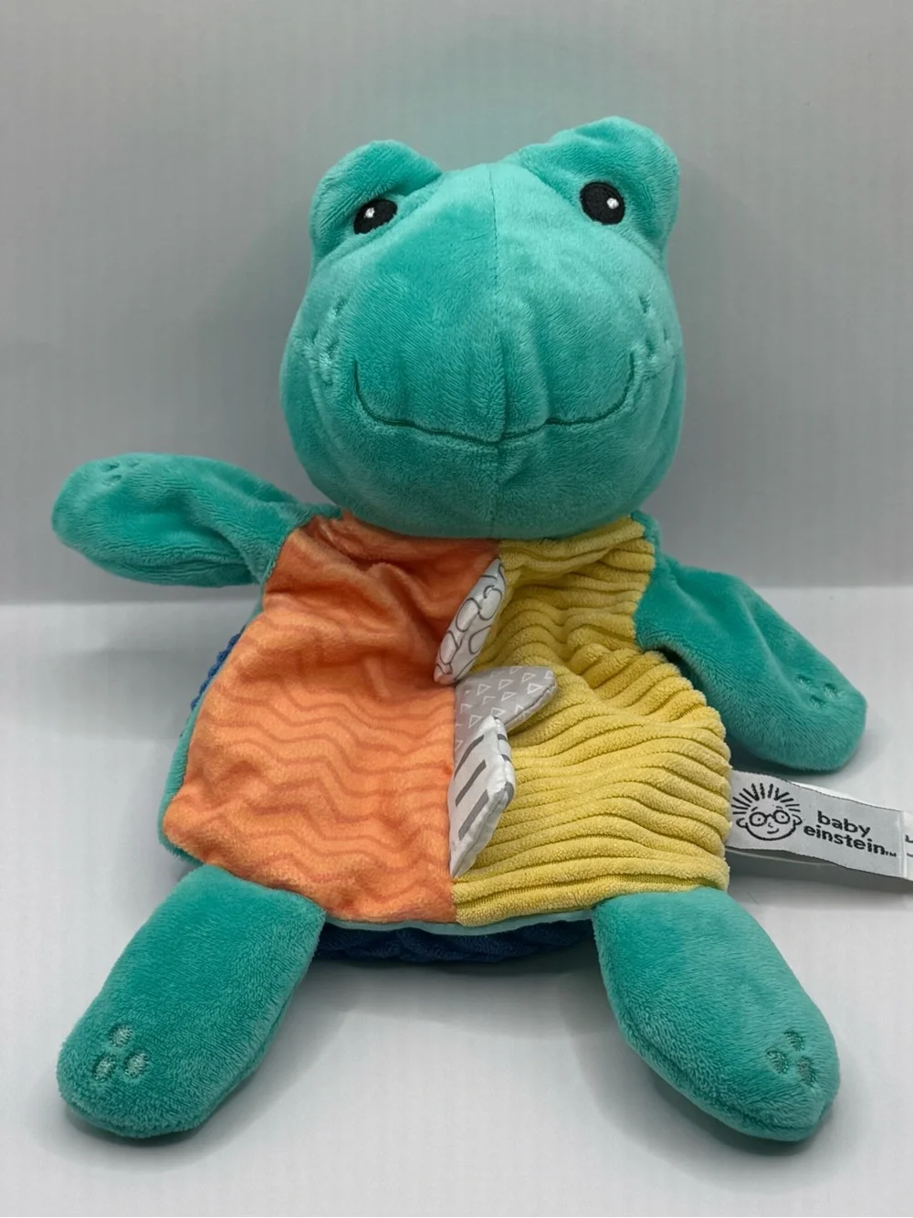 Mary Meyer Baby Einstein Neptune Frog Hand Puppet Plush Stuffed Animal Toy